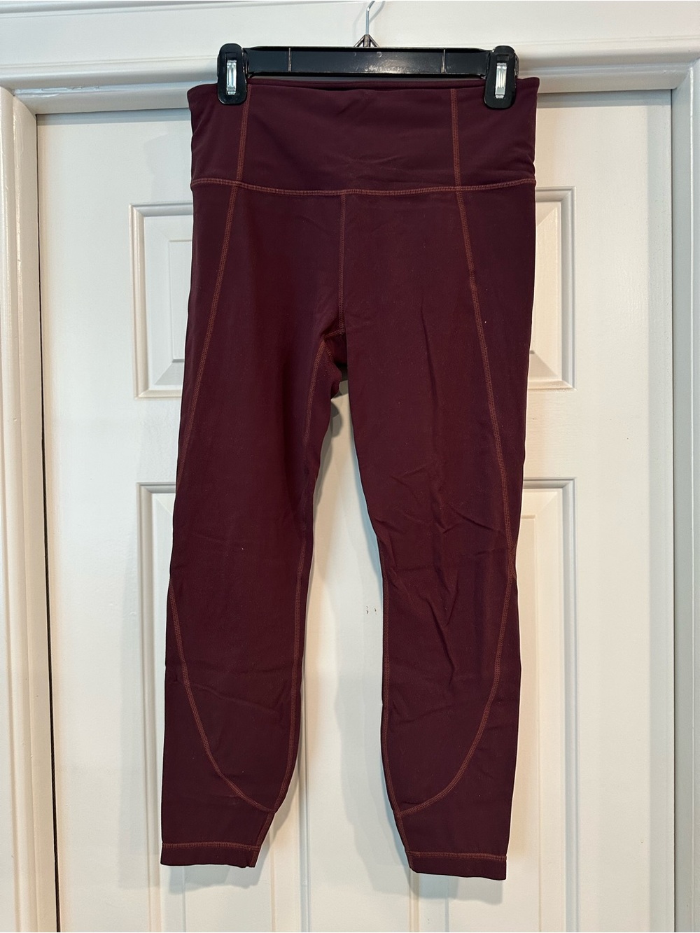 Athleta Maroon High-Waist Leggings